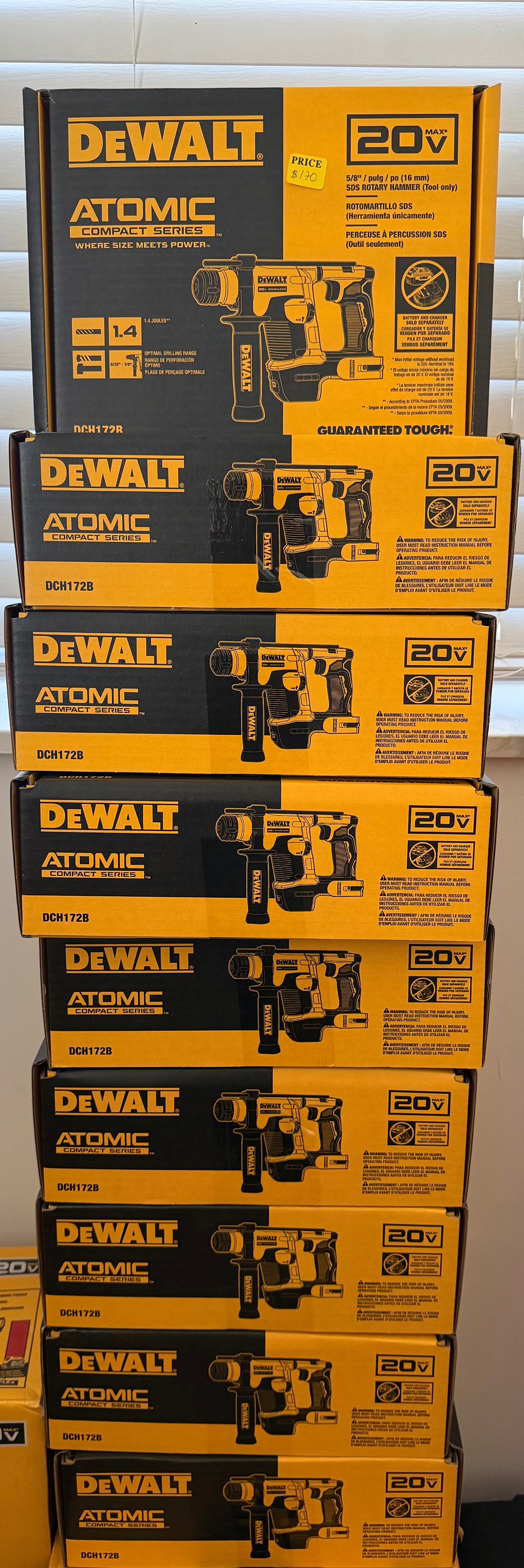 DEWALT
ATOMIC 20V MAX Cordless Brushless Ultra-Compact 5/8 in. SDS Plus Hammer Drill (Tool Only)