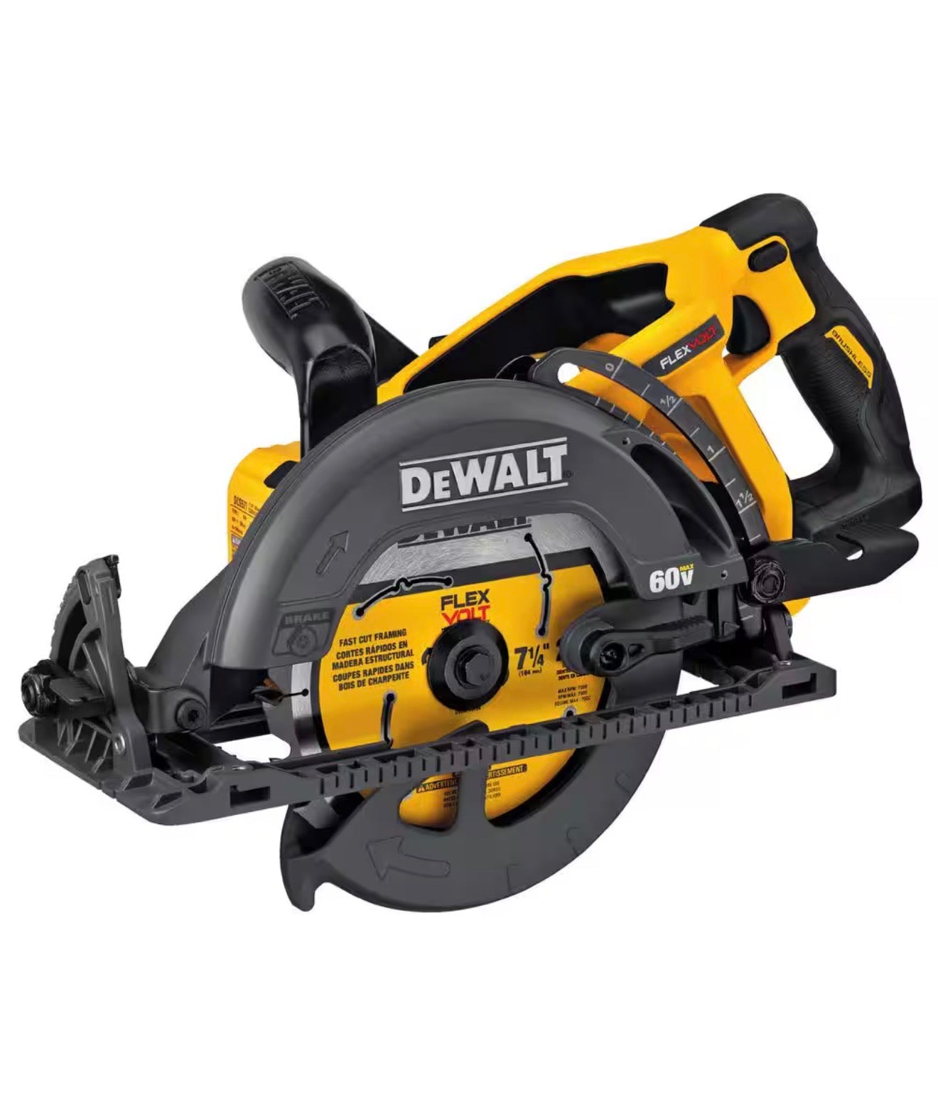 DEWALT 7 1/4” FLEXVOLT Circular Saw with Brake (DCS577B) (Only Tool)
